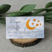 Aquarelle de la couche Raffle Lune & Étoiles Dusty