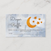 Carte D'accompagnement Aquarelle de la couche Raffle Lune & Étoiles Dusty (Devant)