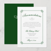 Carte D'accompagnement Aquarelle Destination : Irlande Hébergements (Devant / Derrière)