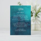 Carte d'accompagnement aquarelle d'océan sombre (Debout devant)