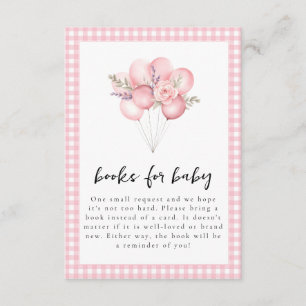 Carte D'accompagnement Aquarelle d'oie soie Baby shower fille