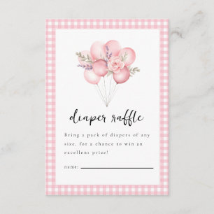 Carte D'accompagnement Aquarelle d'oie soie Baby shower fille