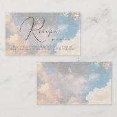 Carte D'accompagnement Aquarelle Dreamy Cloud Neuf Fête des mariées Recet (Devant / Derrière)