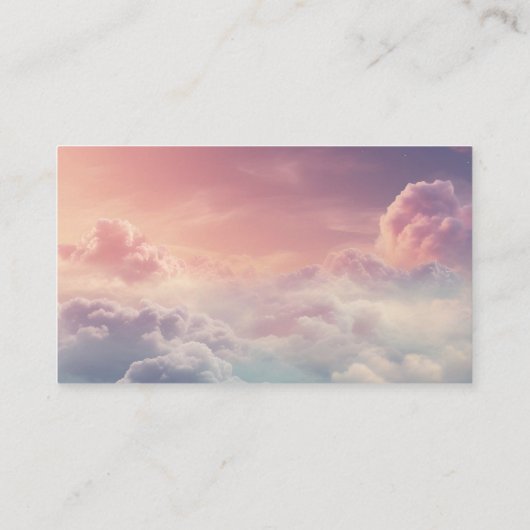 Carte D'accompagnement Aquarelle Dreamy Cloud Neuf Fête des mariées Recet (Dos)