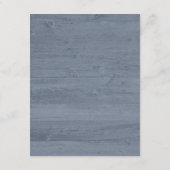 Carte D'accompagnement Aquarelle en argent de la marine Réception de mari (Dos)