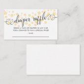 Carte D'accompagnement Aquarelle Étoiles Baby shower Déchets Raffle Bille (Devant / Derrière)