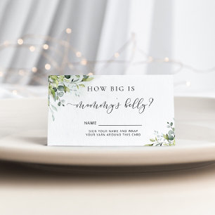 Carte D'accompagnement Aquarelle eucalyptus quelle est la taille du ventr