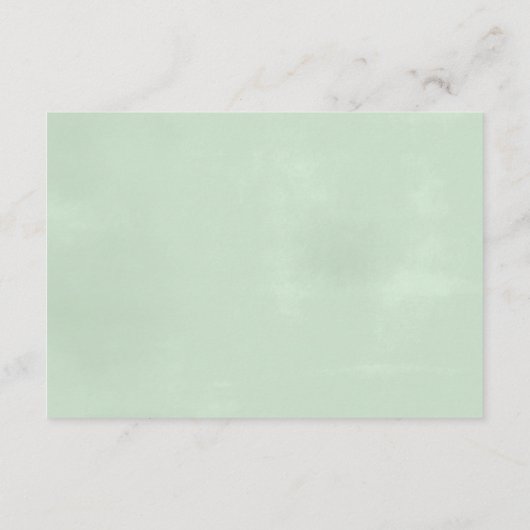 Carte D'accompagnement Aquarelle Eucalyptus Réception de mariage (Dos)