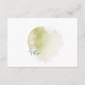 Carte D'accompagnement Aquarelle Fête des mariées géométrique douche (Dos)