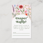 Carte D'accompagnement Aquarelle Fleur sauvage Déchet rose (Devant)