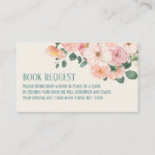 Carte D'accompagnement Aquarelle Floral Boho baby shower Demande de réser (Devant)