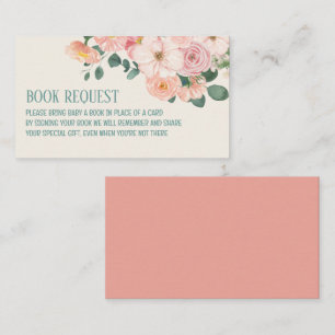 Carte D'accompagnement Aquarelle Floral Boho baby shower Demande de réser