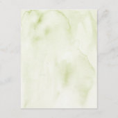 Carte D'accompagnement Aquarelle Floral Mariage Arc français (Dos)