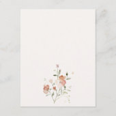 Carte D'accompagnement Aquarelle florale Blush Meadow Détails sur le Mari (Dos)