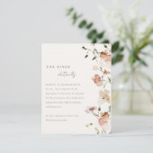 Carte D'accompagnement Aquarelle florale Blush Meadow Détails sur le Mari (Debout devant)