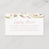Carte D'accompagnement Aquarelle florale Douche à affichage nuptiale (Devant)
