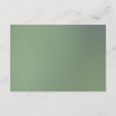 Carte D'accompagnement Aquarelle Green Eucalyptus Détails (Dos)