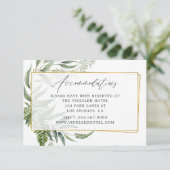 Carte D'accompagnement Aquarelle Herbarium Mariage géométrique (Debout devant)