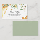 Carte D'accompagnement Aquarelle HoneyBee Baby shower Déchets Raffin (Devant / Derrière)