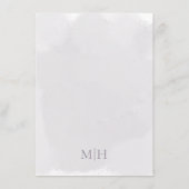 Carte D'accompagnement Aquarelle Lavande Lavande Simple QR Code Détails (Dos)