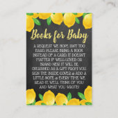 Carte D'accompagnement Aquarelle Lemon Tree Baby shower Demande de réserv (Devant)