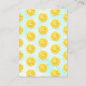 Carte D'accompagnement Aquarelle Lemon Tree Baby shower Demande de réserv (Dos)