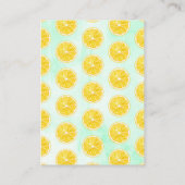 Carte D'accompagnement Aquarelle Lemon Tree Baby shower Demande de réserv (Dos)