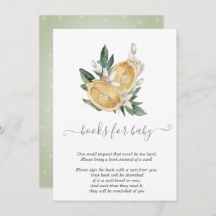 Carte D'accompagnement Aquarelle Lemons Botanique