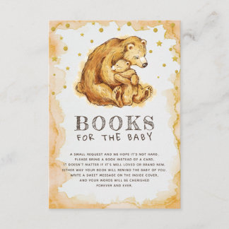 Carte D'accompagnement Aquarelle Livres pour bébés pour bébé