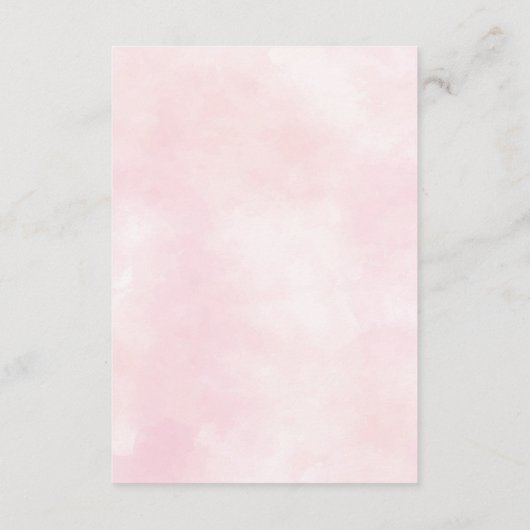 Carte D'accompagnement Aquarelle Lotus Mariage Chinois Enregistrer La Dat (Dos)