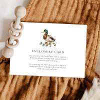 Aquarelle Mallard Canard Baby shower personnalisé