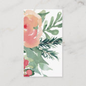 Carte D'accompagnement Aquarelle mystique renard Baby shower Conseils (Dos)