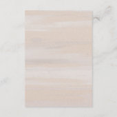 Carte D'accompagnement Aquarelle Neutre Moderne Mariage élégant (Dos)