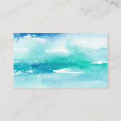 Carte D'accompagnement Aquarelle Ocean Baby shower Déchets Raffle (Dos)