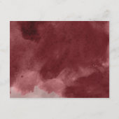 Carte D'accompagnement Aquarelle or et bourgogne (Dos)