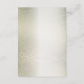 Carte D'accompagnement Aquarelle Or Eucalyptus Foliage Mariage brillant (Dos)