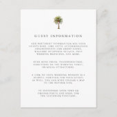 Carte D'accompagnement Aquarelle palmier tropical Détails clients (Devant)