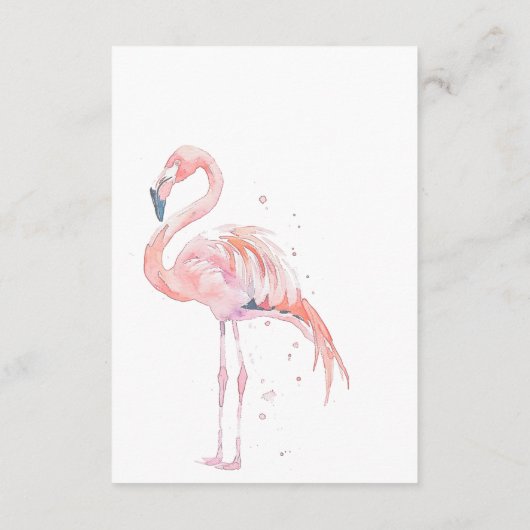 Carte D'accompagnement Aquarelle Palms Modernes & Plage Réception de scèn (Dos)