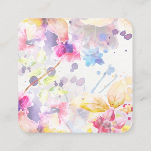 Carte D'accompagnement Aquarelle Pastel RSVP QR Code (Dos)