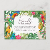 Carte D'accompagnement Aquarelle perroquets tropicaux à fleurs apportent (Devant)