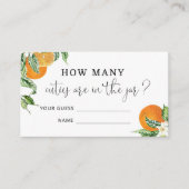 Carte D'accompagnement Aquarelle petite cutie deviner combien de cuites (Devant)