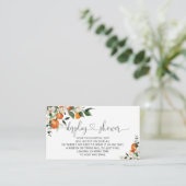 Carte D'accompagnement Aquarelle petite douche d'affichage (Debout devant)