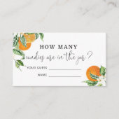 Carte D'accompagnement Aquarelle petite mignonne devinez combien de bonbo (Devant)