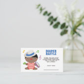 Carte D'accompagnement Aquarelle Pilote Teddy Bear Diaper Raffin Enclosur (Debout devant)