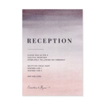 Aquarelle Plum et rose Ombre Réception de mariage