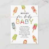 Carte D'accompagnement Aquarelle Popsicle prêt à pop Livres pour bébé (Devant)