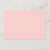 Carte D'accompagnement Aquarelle rose Blush Floral Mariage Or (Dos)