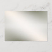 Carte D'accompagnement Aquarelle rose Floral Frame Bronze brillant (Dos)