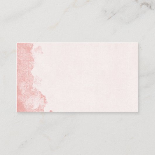 Carte D'accompagnement Aquarelle rose pâle Encre Laver Texture do-it-your (Dos)