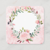 Carte D'accompagnement Aquarelle Rose Serez-Vous Ma Fille Fleur (Dos)